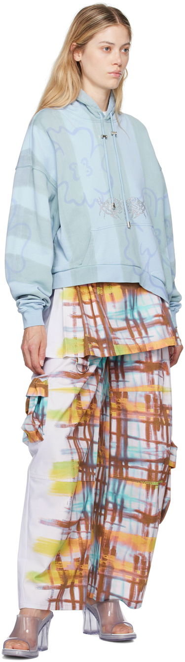 Mikina Collina Strada Collina Strada Wave Hem Hoodie Modrá | XX8510, 3
