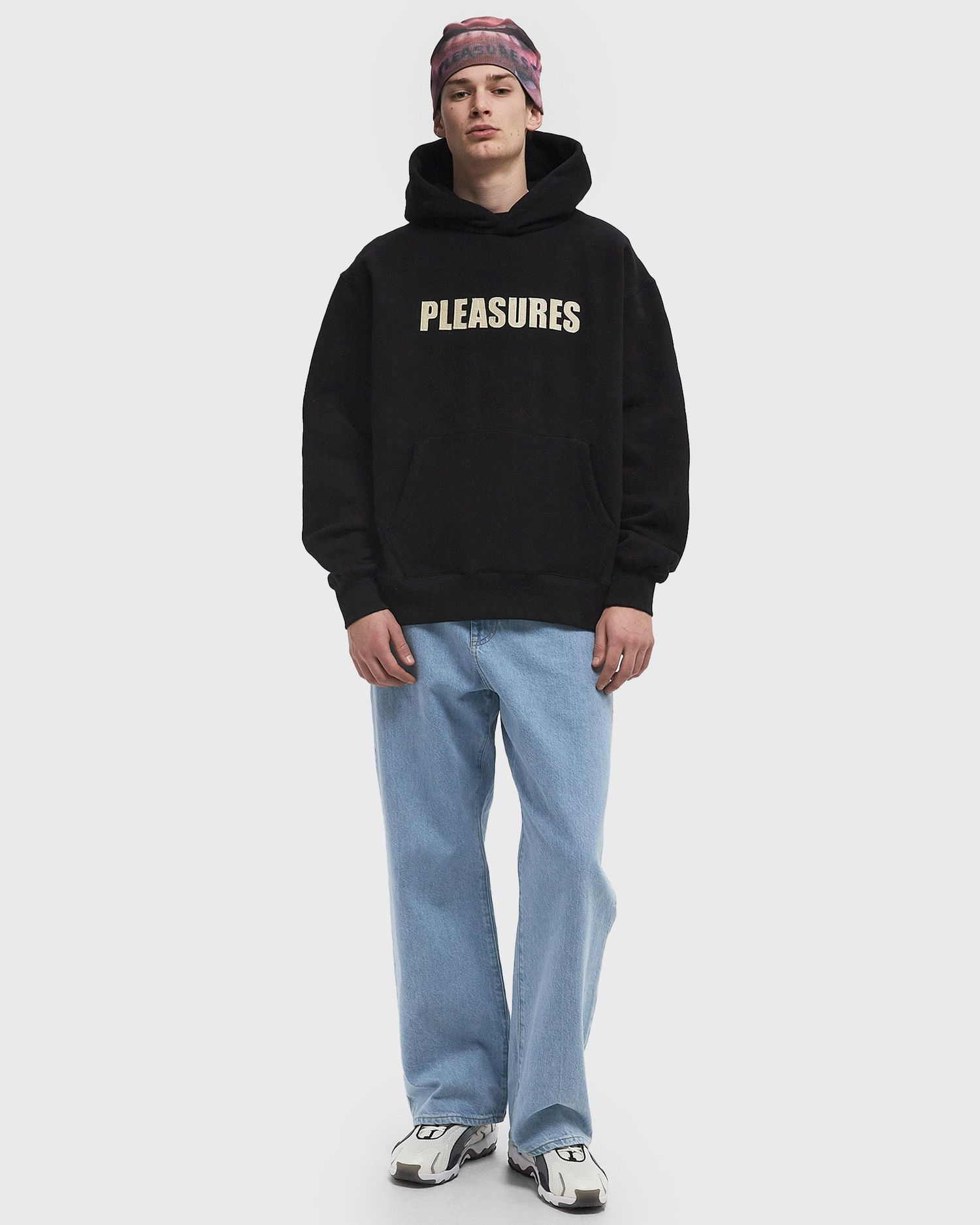 Mikina Pleasures Pleasures Wave Quilted Hoodie Čierna | P24W007-BLACK, 1