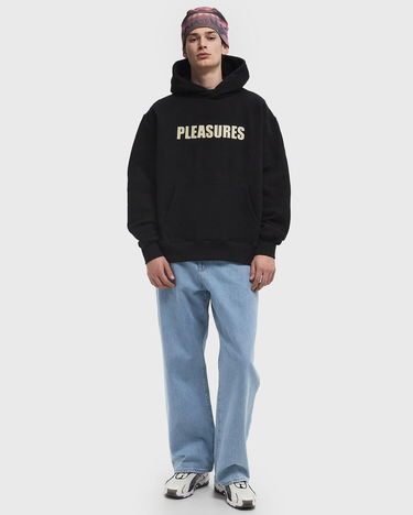 Mikina Pleasures Pleasures Wave Quilted Hoodie Čierna | P24W007-BLACK, 1