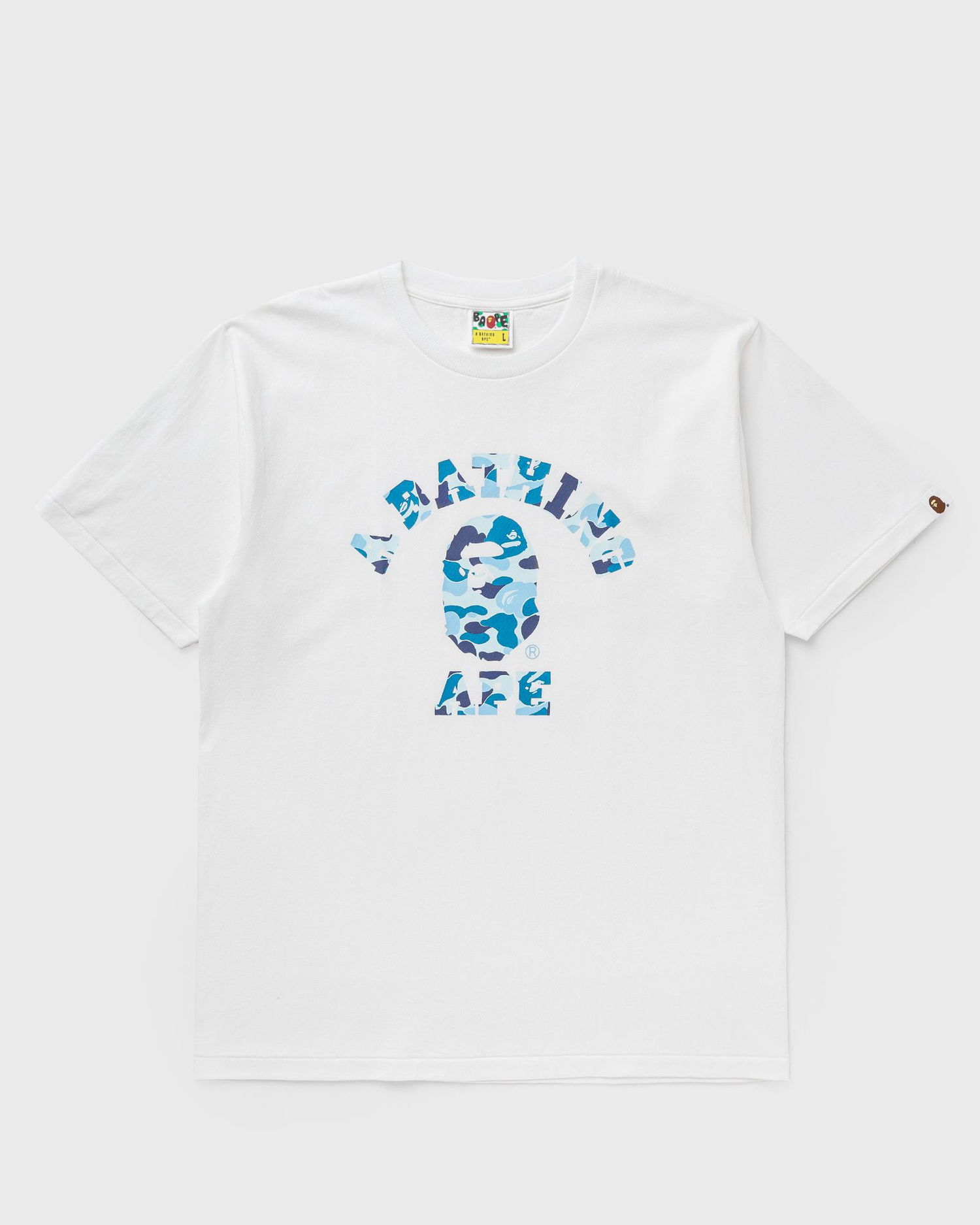 Tričko BAPE ABC CAMO COLLEGE TEE Biela | 001TEK801005MWH9, 0