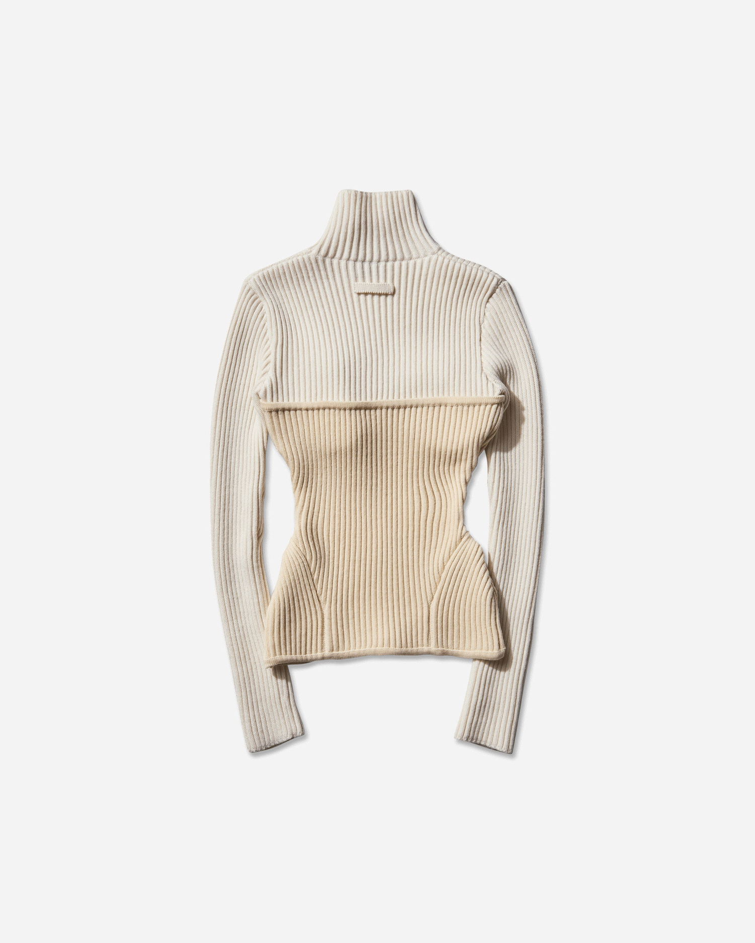 Sveter Jean Paul Gaultier Corset Turtleneck Sweater Biela | 2503WPO005K001 0103, 0