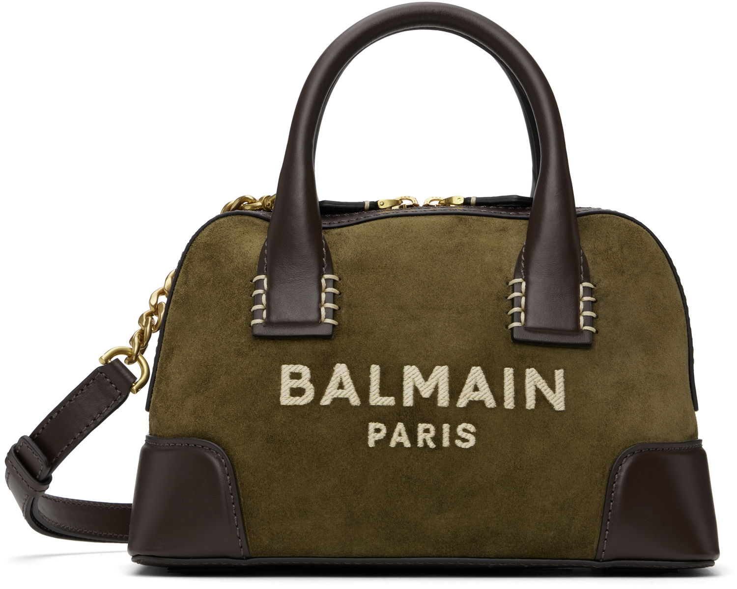 Kabelka Balmain B-Army Dome Bag Zelené | DN0DT922LCTY, 0