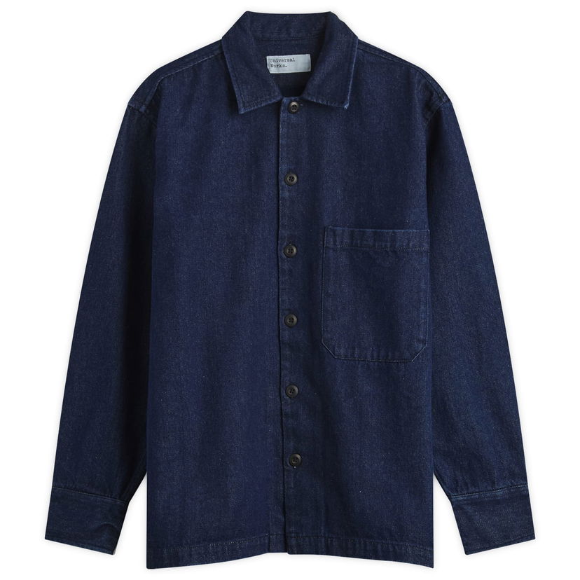 Košeľa Universal Works Universal Works Fatigue Overshirt, Size Small Modrá | 33158-IND