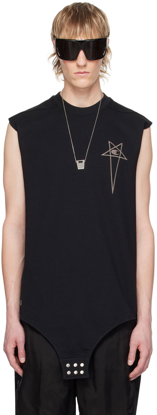 Body Rick Owens Sleeveless T-Shirt Čierna | CM01D9223 CHFE, 0