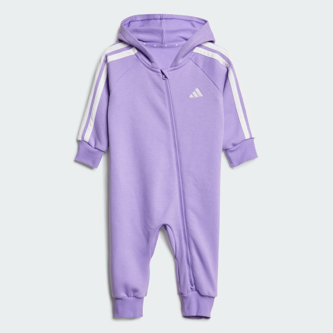 Overal adidas Performance Hooded Jumpsuit Fialová | JF3690, 0