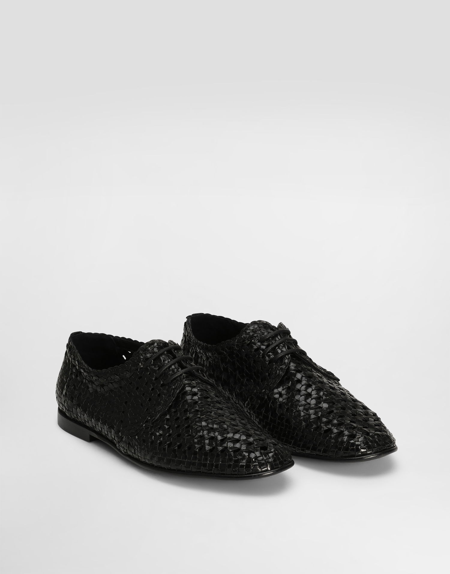 Doplnky Dolce & Gabbana Dolce & Gabbana Polished Goatskin Derby Shoes Čierna | A10863A6M7180999, 1