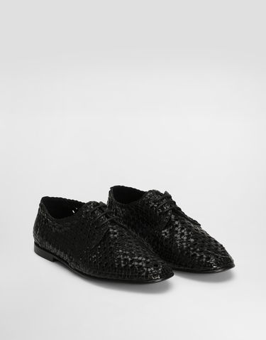 Doplnky Dolce & Gabbana Dolce & Gabbana Polished Goatskin Derby Shoes Čierna | A10863A6M7180999, 1