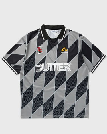 Dres Butter Goods Black and Gray Graphic Football Jersey Šedá | P20211, 0