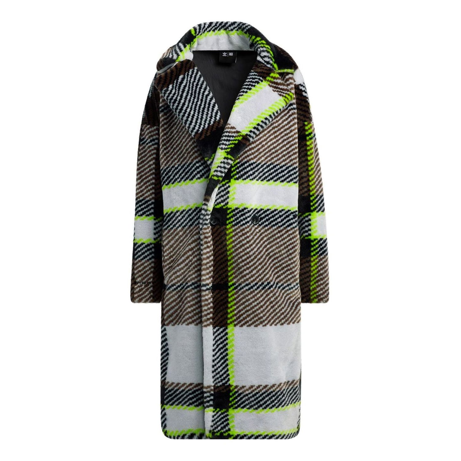 Kabáty adidas Originals Plaid Faux Fur Coat Rôznofarebný | HN1573, 0