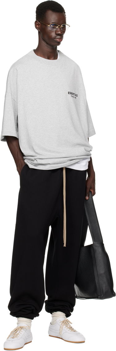 Tričko Fear of God Essentials Jersey Crewneck T-Shirt Šedá | 125HO244368F, 4
