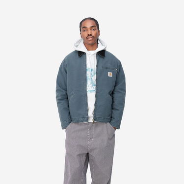 Bunda Carhartt WIP OG Detroit Jacket (Winter) "Ore / Black aged canvas" Navy | I027358_1QF_3K, 0