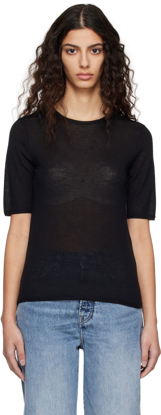 Sveter TOTEME TOTEME Crewneck T-Shirt Čierna | 224-5122-339, 0
