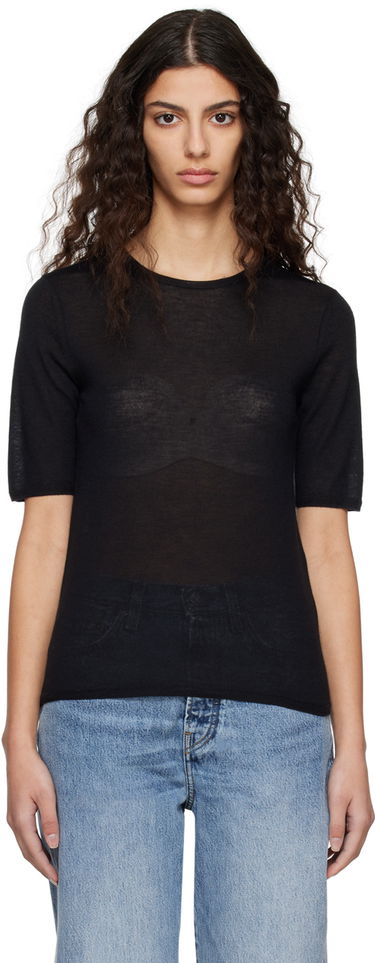 Sveter TOTEME TOTEME Crewneck T-Shirt Čierna | 224-5122-339, 0