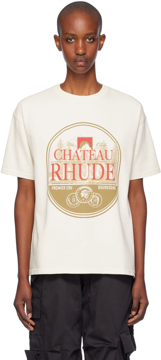 Tričko Rhude Cru T-Shirt Biela | RHFW24TT11012, 0