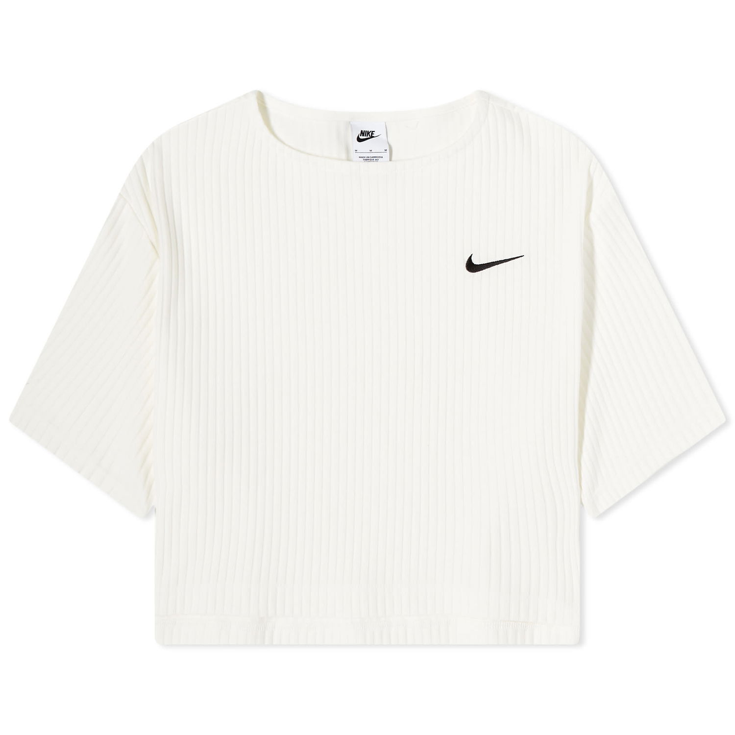 Tričko Nike Ribbed Jersey Top Biela | DV7870-133, 0