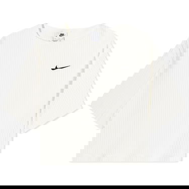 Tričko Nike Ribbed Jersey Top Biela | DV7870-133, 0