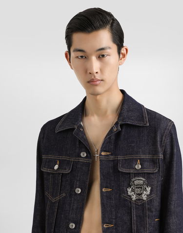 Džínsy Dolce & Gabbana Denim Jacket with Patch Navy | G9VZ8ZG8ME9S9001, 3