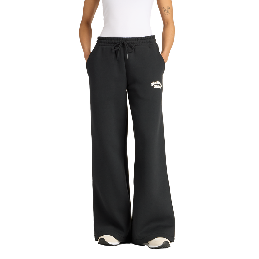 Tepláky New Balance Linear Heritage Wide-Leg Drawstring Sweatpants Čierna | WP53902-BK