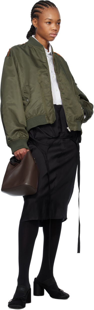 Bomber bunda Maison Margiela MM6 Maison Margiela Spliced Bomber Jacket Zelené | S52AM0315 M35257, 3