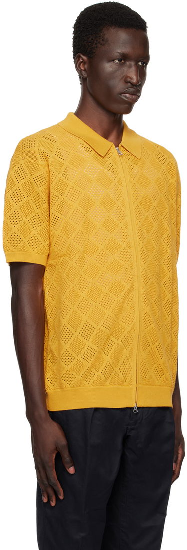 Polo tričko BEAMS BEAMS PLUS Mesh Zip Polo Žltá | 3802-0035-156, 1