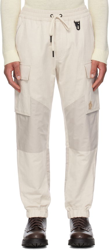 Cargo nohavice Moncler Moncler Grenoble x FRGMT Hiroshi Fujiwara Cotton & Linen Jogging Cargo Pants Béžová | K10972A00006598C3, 0