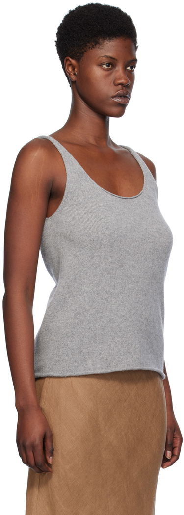 Tielko Baserange Sleeveless Ribbed Tank Top Šedá | KNRT-RC-SP24, 1