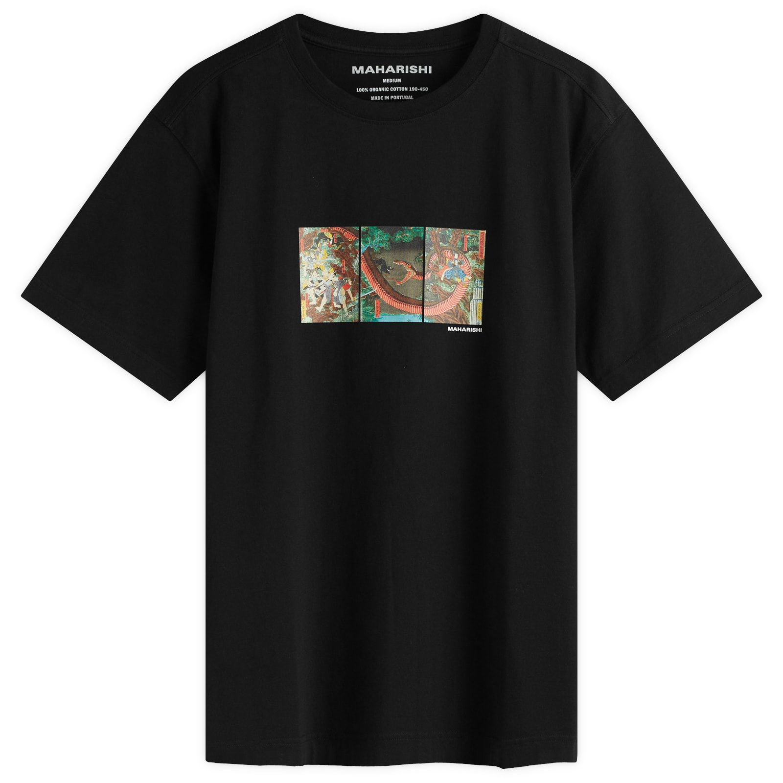 Maharishi Snake Triptych Graphic Tee, Size Large