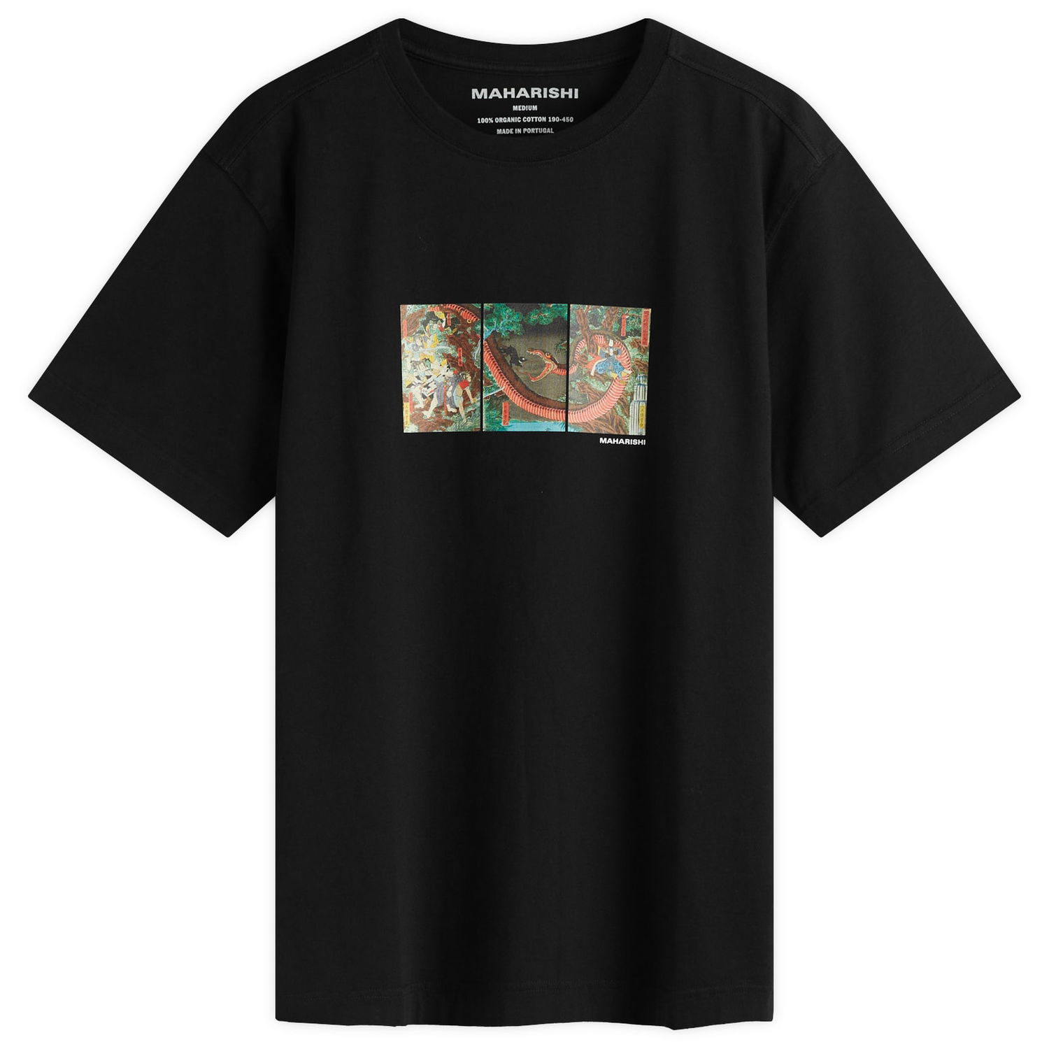Tričko Maharishi Maharishi Snake Triptych Graphic Tee, Size Large Čierna | 1540-BLK, 0
