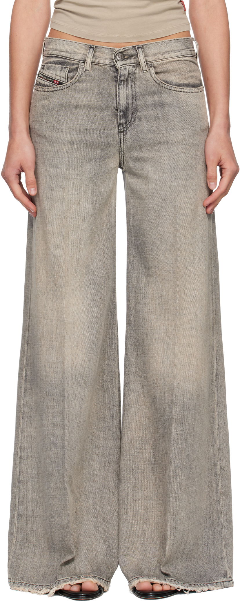 Džínsy Diesel Flare 1978 D-Akemi Jeans Šedá | A03624 068RU