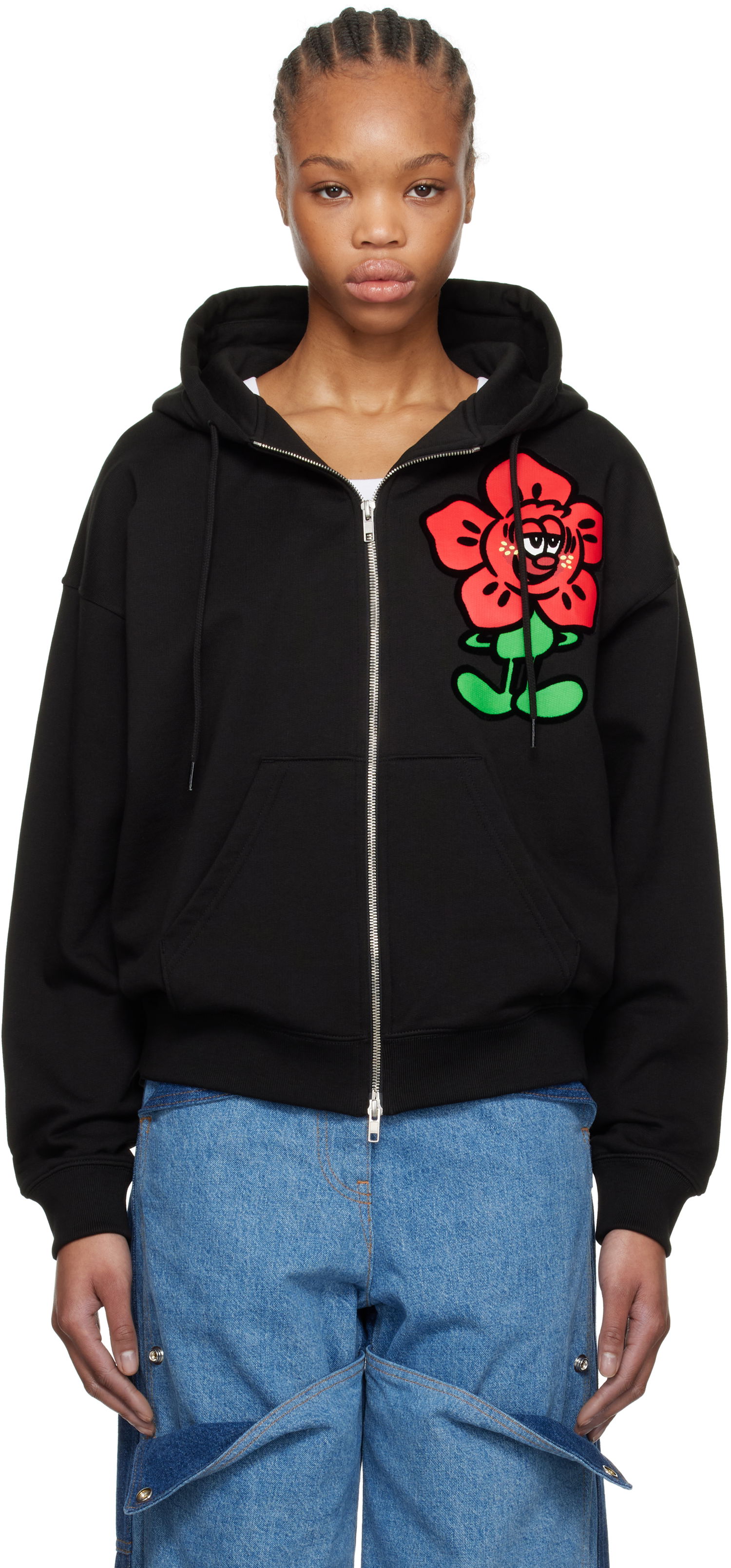 Mikina KENZO Kenzo Paris VERDY Edition Oversized Zip-Up Hoodie Čierna | FF52SW1864MF, 0