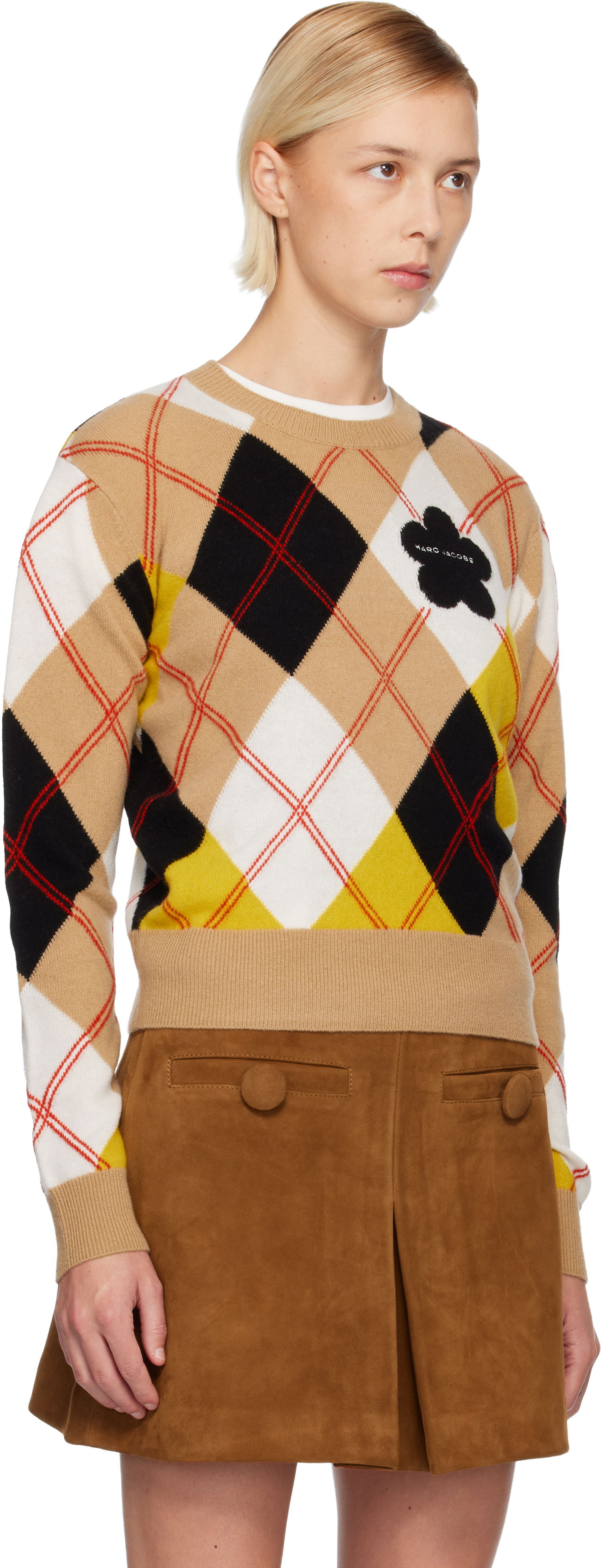 Sveter Marc Jacobs Preppy Daisy Argyle Crewneck Sweater Rôznofarebný | 2F5RTP013K12, 1