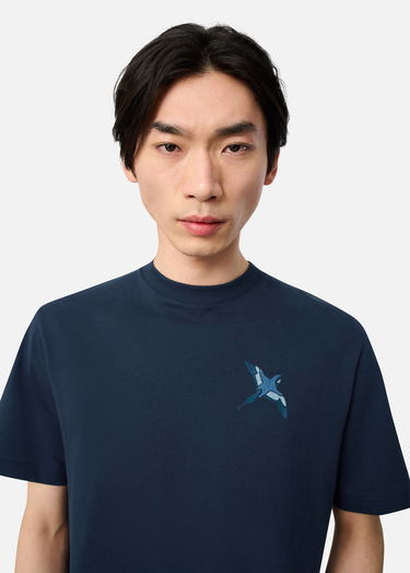 Tričko AXEL ARIGATO Micro Bee Bird T-Shirt Navy | A3464002, 5