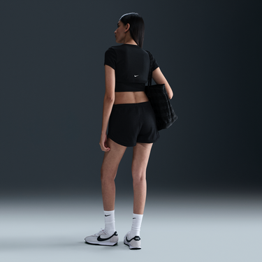 Šortky Nike Sportswear Chill Waffle Mid-Rise Shorts Čierna | HJ3842-011, 4