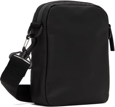 Taška cez rameno BOSS Faux-Leather Reporter Bag Čierna | 50516893, 2