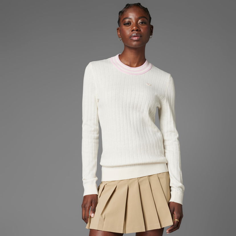 Sveter adidas Originals Originals Cashmere Knit Sweater Biela | JP1187