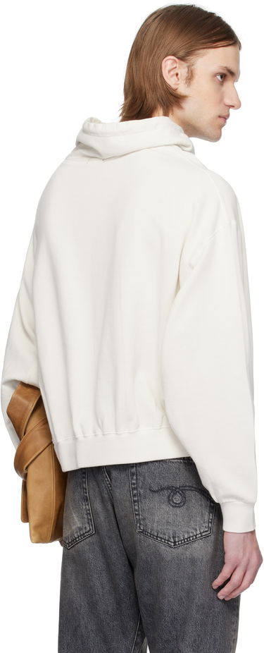 Mikina R13 R13 Funnel Neck Cropped Popover Sweatshirt Biela | R13MK255-K001B, 2