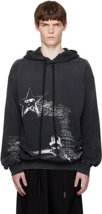 Ann Demeulemeester Olly Sketchbook High-Comfort Hoodie