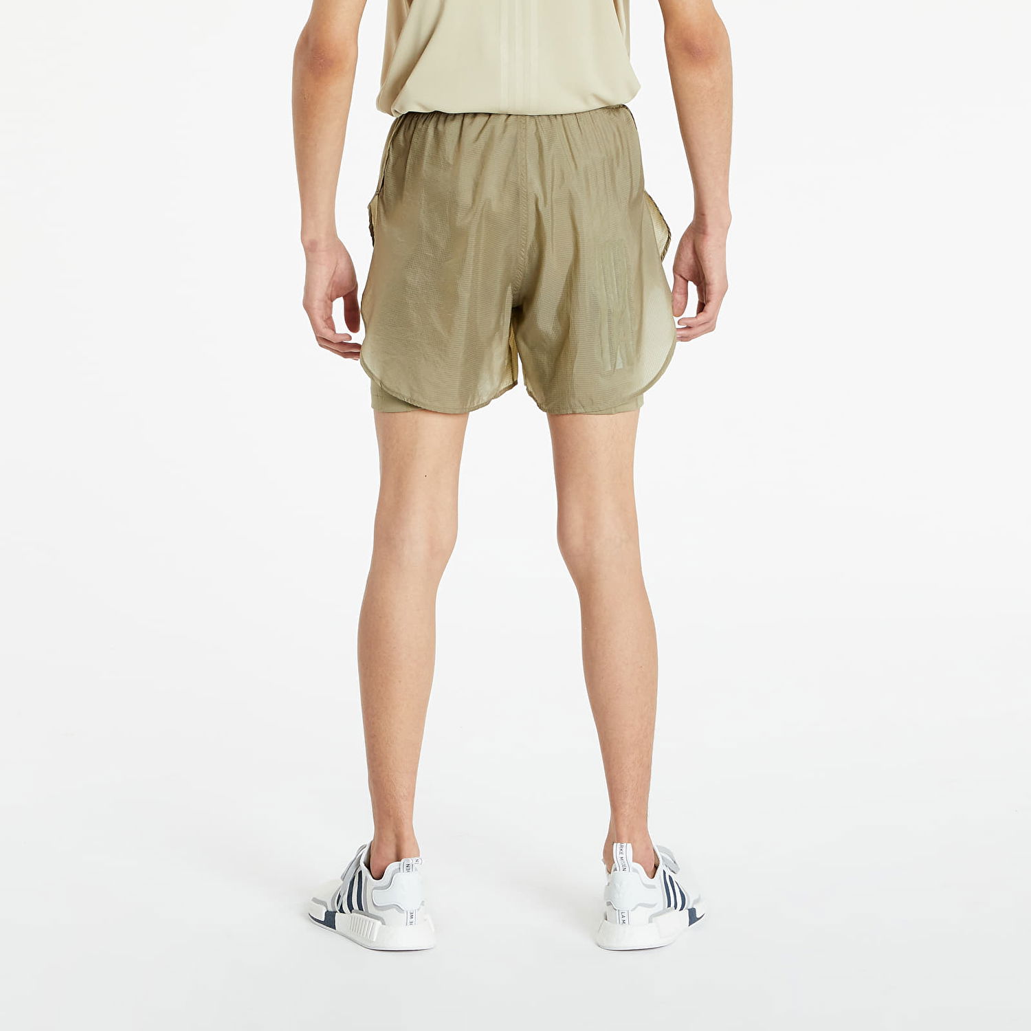 Šortky adidas Performance Parley Mission Kit Run for the Oceans Shorts M Béžová | H61701, 1