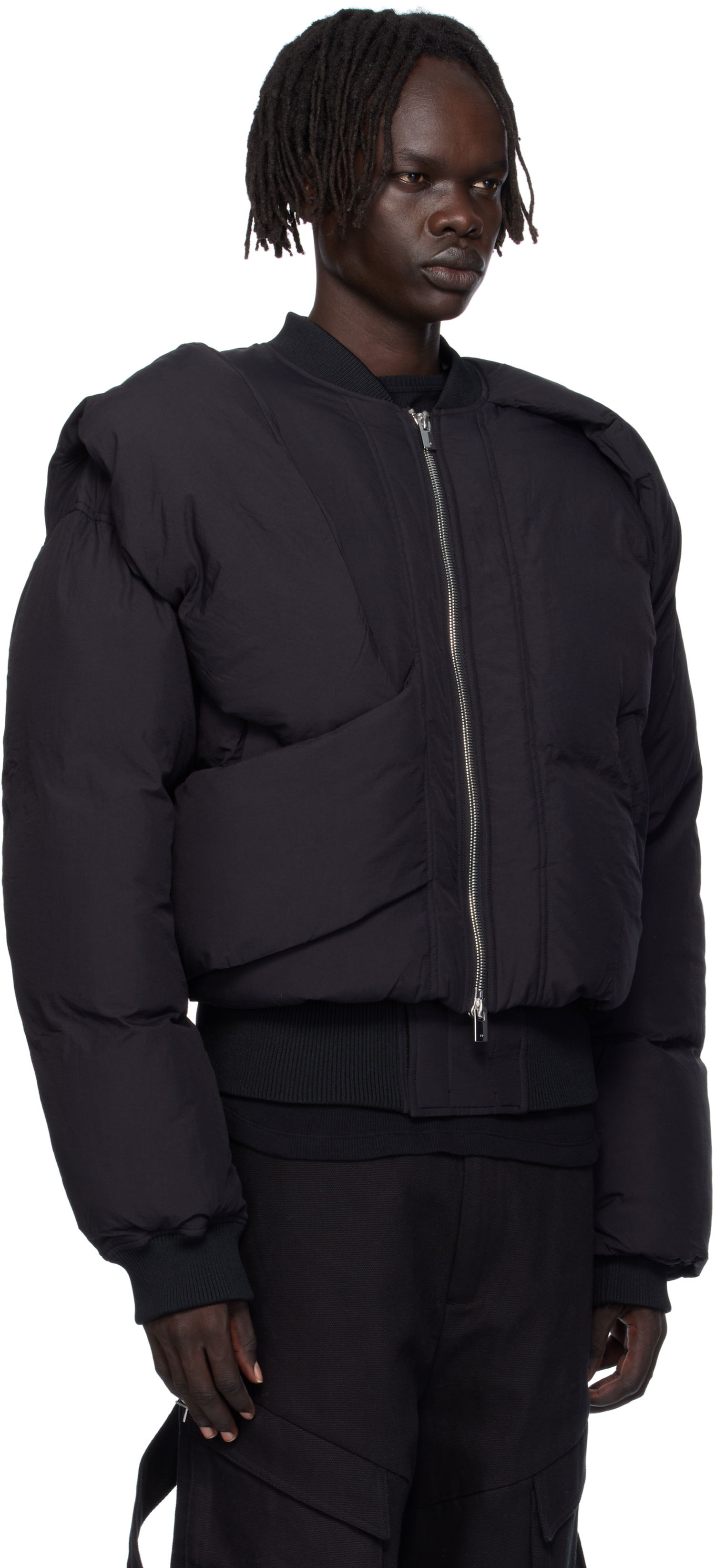 Bomber bunda HELIOT EMIL Heliot Emil Altair Puffer Bomber Jacket Čierna | AW25_M_02_163_BLK01, 1