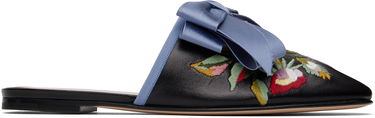 Starostlivosť o obuv Valentino Valentino Garavani Beauregard Slip-On Loafers with Floral Embroidery and Bow Detail Čierna | 6W2S0LJ4RHP, 0