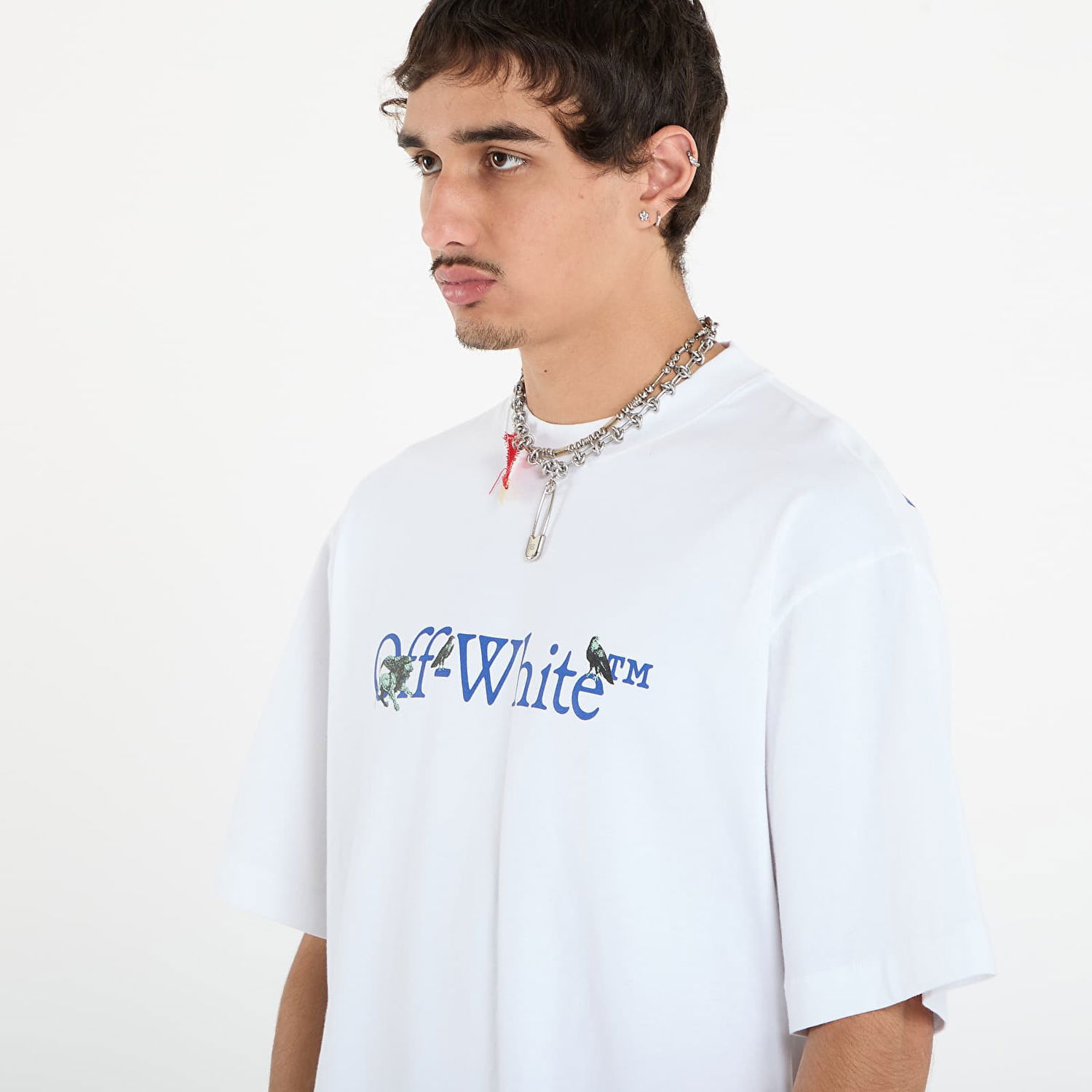 Tričko Off-White Off-White Grifon Arrow Skate Short Sleeve T-Shirt Biela | OMAA120F25JER0060146, 1
