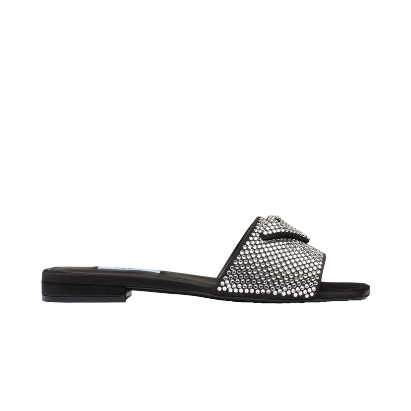 Tenisky a topánky Prada 10mm Crystal Slides Metalická | 1XX608_2AWL_F0T7O_F_010