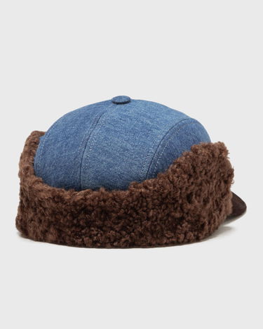 Šiltovka Marni Denim Baseball Cap with Ear Flaps Modrá | CLZC0168QS-00B96, 3