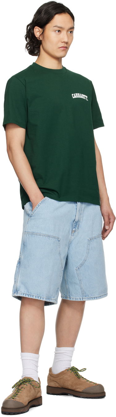 Tričko Carhartt WIP Short Sleeve University Script T-Shirt Zelené | I034852, 3