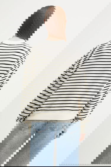 Mikina Anine Bing dean Striped Relaxed Sweatshirt Rôznofarebný | A.08.11436, 2