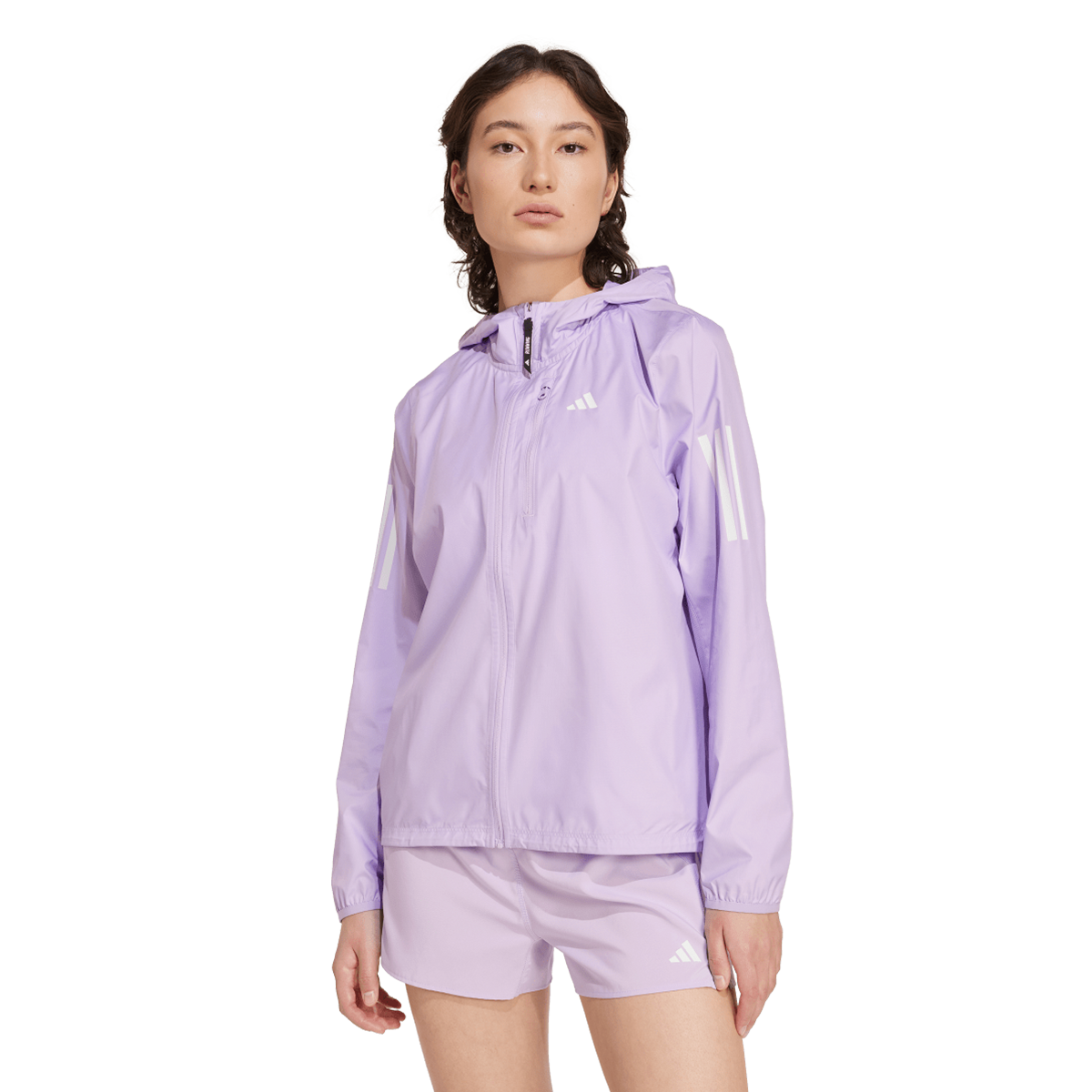 Vetrovka adidas Originals Own The Run Hooded Windbreaker Fialová | JX2264, 0