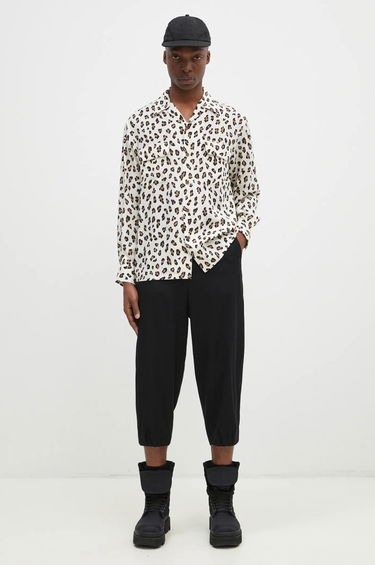 Košeľa WACKO MARIA Leopard Print Relaxed Fit Long Sleeve Shirt Biela | 24FW.WMS.HI02, 4