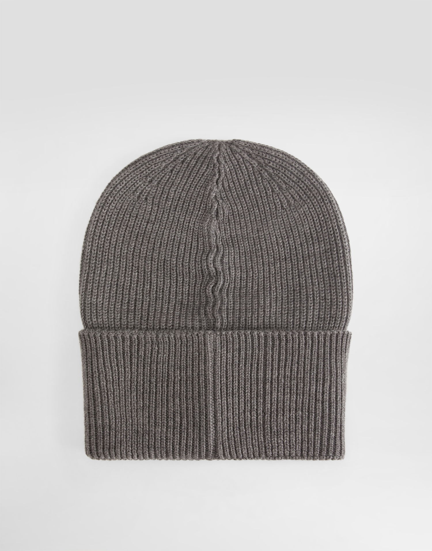 Kulicha Dolce & Gabbana Dolce & Gabbana Ribbed Knit Wool Beanie with Embossed Logo Patch Šedá | GX15KZJDVCIS8292, 1