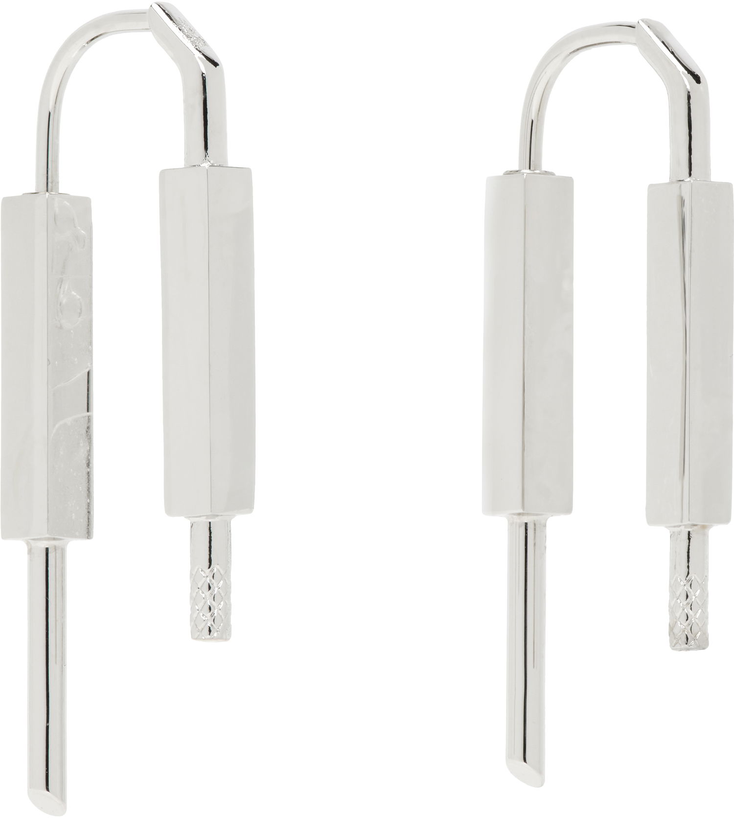 Náušnice Givenchy Givenchy U Lock Earrings Metalická | BN103BF003040, 1