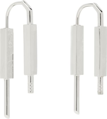 Náušnice Givenchy Givenchy U Lock Earrings Metalická | BN103BF003040, 1